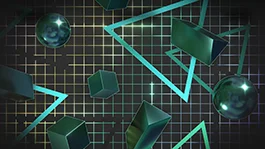 Thumbnail image for Retro Grid (Emerald) wallpaper