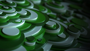 Thumbnail image for 3D Circle Steps (Bright Green) wallpaper